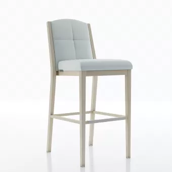 Elegant aluminum metal wood grain hotel dining chair Yumeya YG7188