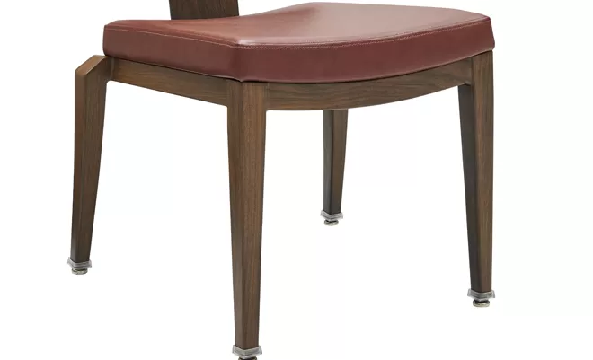 Elegant design metal wood grain flex back chair YY6075 Yumeya