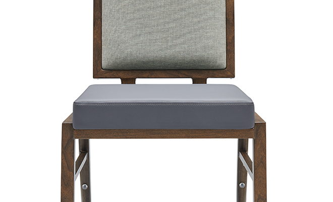 Modern Flex Back Aluminum Wood Grain Chair YY6122