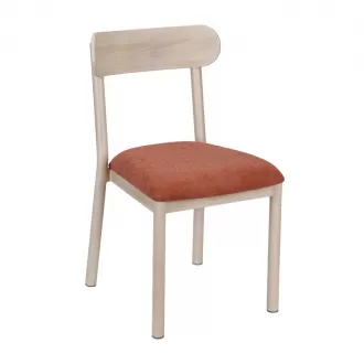 Modern and simple metal wood grain chair YG7167 Yumeya