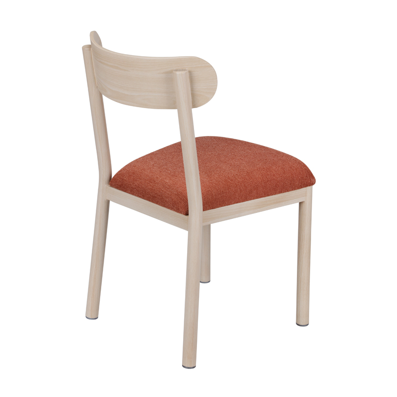 Modern and simple metal wood grain chair YG7167 Yumeya