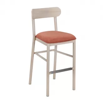 Sleek and comfortable  metal wood grain chair YG7224 Yumeya
