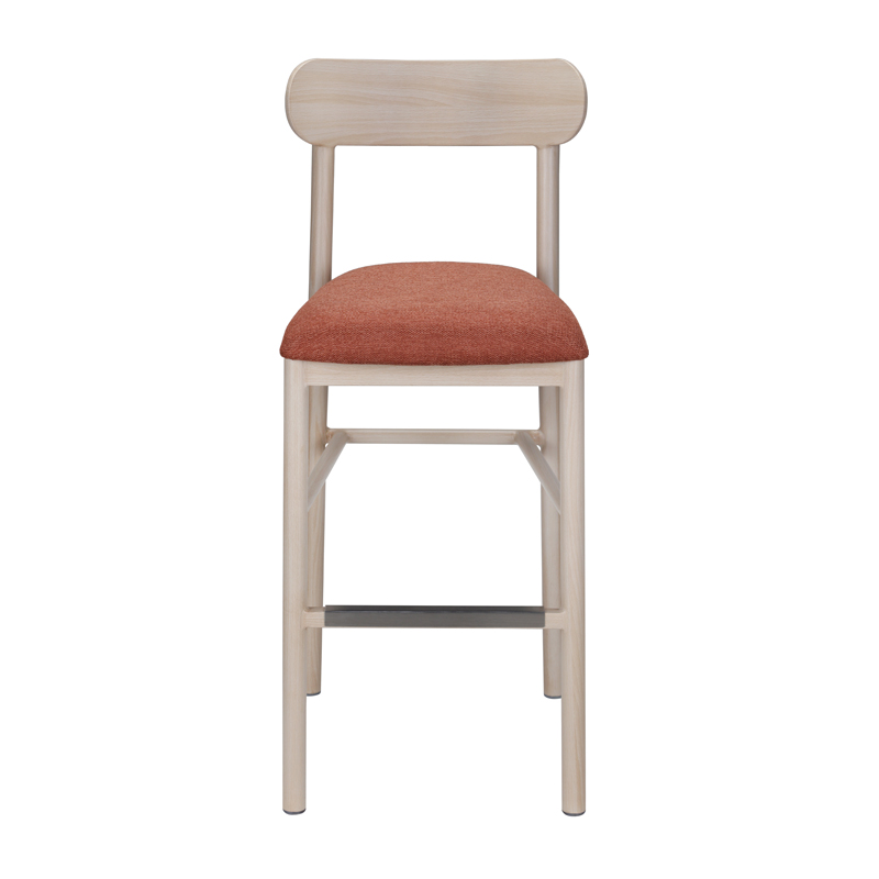 Sleek and comfortable  metal wood grain chair YG7224 Yumeya