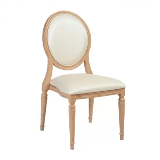 A elegant chair designed with Metal Wood Grain YL1497 Yumeya