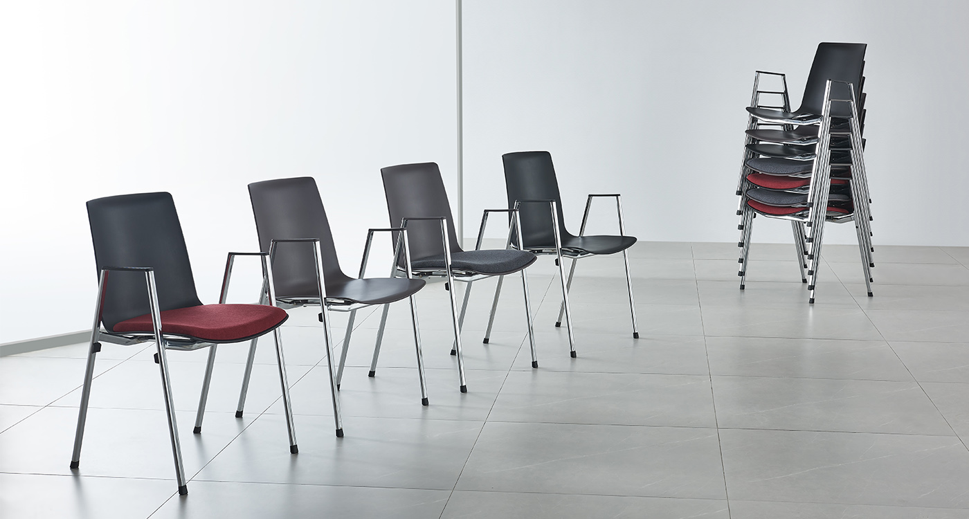 Sophisticated and Stackable conference chairs MP002 Yumeya