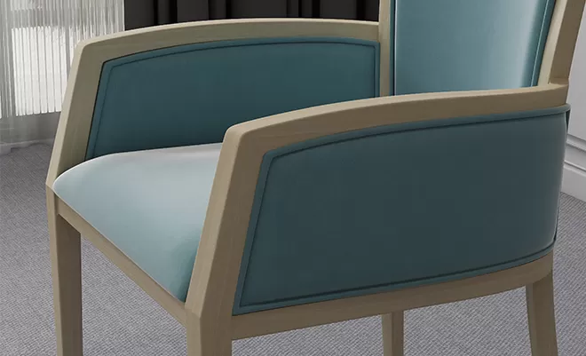 Sleek and stylish armchair YW5588 Yumeya