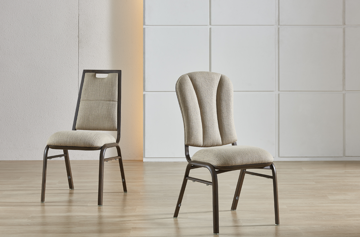 What is Metal Wood Grain Banquet Chair