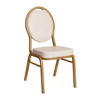 Elegant and Stackable Banquet Chairs In White YL1459 Yumeya
