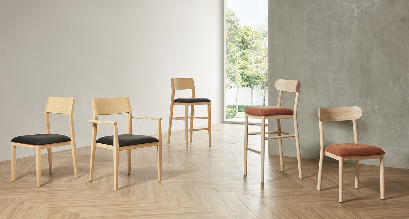 Comfortable and Elegant Metal Wood Grain Bar Stool YG7198 Yumeya